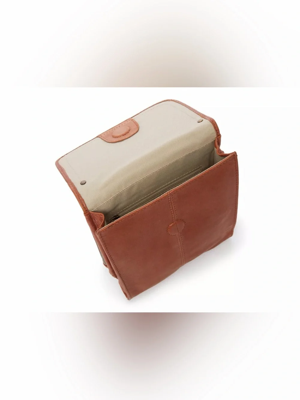 American Leather Co. Brandy Brown Leather Crossbody Bag